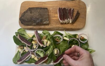 Salade Mâche et Magret de Canard Séché : Légèreté et Gourmandise après les Fêtes !